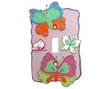 Sparkle Butterfly Single Switch Plate