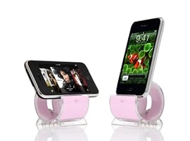 Sinjimoru Sync and Charge Dock Stand for iPhone 4, 3G, 3GS, and iPod (Color Option: PINK)