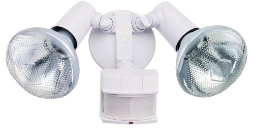 Heath Zenith SL-5312-WH Dual Brite Motion Sensor Security Light, White