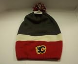 CALGARY FLAMES OSFA TALL KNIT HAT W/ POM