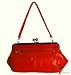 FAUX LEATHER WOMENS CLICK TOP GRAB HANDBAG