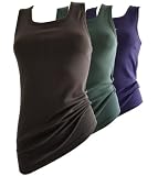 HERMKO 1325 Damen Longshirt aus 100% europäischer Baumwolle längeres Shirt für drüber und drunter, Tank Top für ladies aus EU-Cotton, direkt vom Hersteller aus Deutschland, Unterhemd zertifiziert nach den strengen Richtlinien von ÖkoTex 100