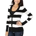 Mossimo Supply Co. Juniors Boyfriend Cardigan - Black Stripe