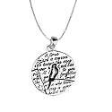 Sterling Silver "A True Friend Is Someone Who Knows the Song In Your Heart And Can Sing It Back To You When You Have Forgotten The Words" &  "Sing" Reversible Bird Pendant, 18"