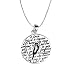 Sterling Silver "A True Friend Is Someone Who Knows the Song In Your Heart And Can Sing It Back To You When You Have Forgotten The Words" and  "Sing" Reversible Bird Pendant, 18"