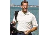 PGA Tour Striped Polyester Polo