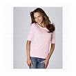 Bella Women's Lightweight 3.2 oz. Cotton Sheer Jersey Longer Length Wide Crewneck T-Shirt