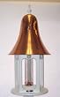 White Poly-Lumber Gazebo Bird Feeder with Buffed Copper Dome