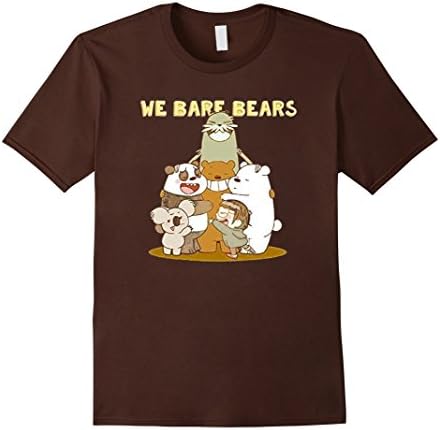Men's We Bare Bears Tshirt - Happy Together 2XL Brown