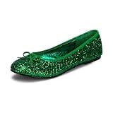 Lady Leprechaun Green Glitter shoes (9)