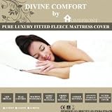 HOMEFRONT PREMIUM FULLY FITTED WASHABLE LUXURY FLEECE SUPER SIZE MATTRESS COVER DUAL CONTROL 203 x 182 cm (INDIVIDUAL HEAT CONTROL FOR BODY & FEET)