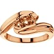 14K Rose Gold Mother's Ring - 3 Gemstone -- YOU CHOOSE THE COLORS!