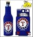SET OF 2 TEXAS RANGERS MLB CAN & BOTTLE KOOZIE COOLER