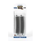 Bachmann Trains Snap-Fit E-Z Track 33.25� Radius 12 Degree Curved Track (4 card) by Bachmann