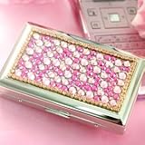 デコジュエリー雑貨 ジュエルシガレットケース ミディアムサイズ ピンク　CG133331