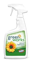 Clorox Greenworks General Bathroom Cleaner Spray, 24-Ounce Spray Bottle (Pack of 12)