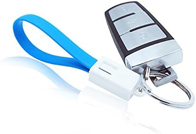 Mini Portable Keychain USB Cable, TRF Fast Charging Sync Data USB Charger Cable Cord for iphone, ipad and other IOS devices (Blue)