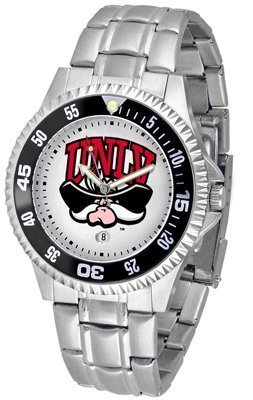 UNLV Runnin Rebels Suntime Competitor Game Day Steel Band Watch - NCAA College Athletics