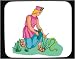 Decorated Mouse Pad with green, human, body, snake, individuals, individual, persons,...