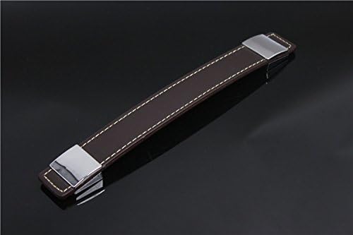 5-PACK Modern Style Leather Cabinet Wardrobe Door Handle 6''(160mm ) Hole Centers