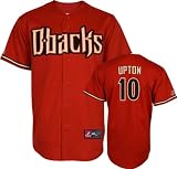 Justin Upton Jersey: Arizona Diamondbacks #10 Alternate Brick Replica Jersey with 2011 All-Star Game Patch