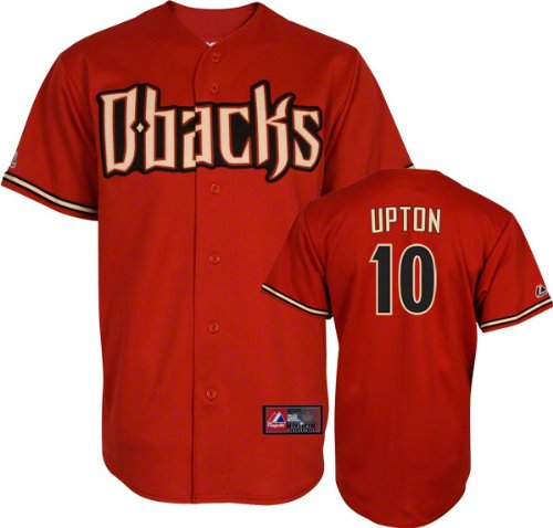 Justin Upton Jersey: Arizona Diamondbacks #10 Alternate Brick Replica Jersey with 2011 All-Star Game Patch