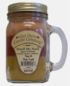 13 oz Smell My Nuts Mason Jar Candle (Our Own Candle Company Brand) Made in USA