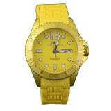 Adee Kaye Woman's Aluminum Yellow Diver Watch AK5433L