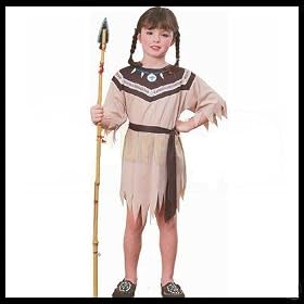 Haunted House Child's Native American Princess Costume, Small
