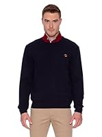 La Española Jersey Cuello Caja (Azul Marino)