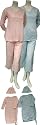4-pc Floral Nursing PJ Set - Blue Floral, XL - SL518