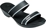 crocs Women's Madeira Sandal,Black/Black,9 M US
