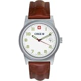 Wenger 1048-10BR Mens Swiss Military Classic Field Watch with Brown Strap