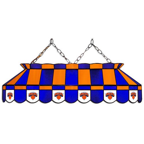 Imperial New York Knicks Licensed 40-Inch Rectangular Stained Glass Billiard Table Light