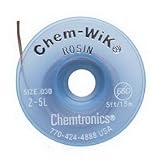 Chemtronics Desoldering Braid, Chem-Wik, Rosin, .050, 100'