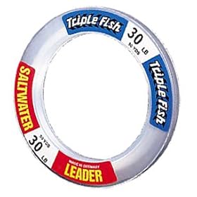 Triple Fish Saltwater Leader Clear 50 Yard Wrist Spool by 