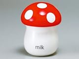 キッチン雑貨　クリーム入れ　きのポンクリーマー＿レッド