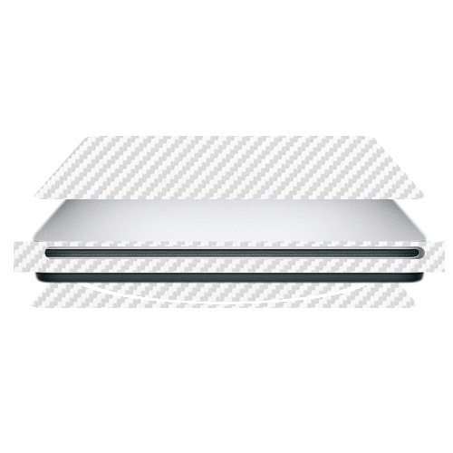 Skinomi TechSkin -Silver Carbon Fiber FILM Shield for Apple MacBook SuperDrive