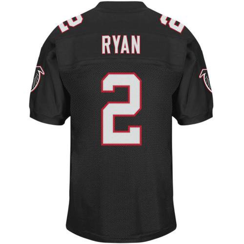 Atlanta Falcons #2 Matt Ryan Black Jerseys Authentic Football Jersey Size 48-56 (Please Select the Size When You Order, Can Do Drop Shipping)