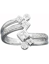 Ann Harrington Jewelry 14k White Gold 1/2 Ct Tw Diamond Right Hand Ring