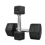 TKO 10 lb. SDS Rubber Hex Dumbbell