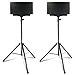 Neewer® Professional Heavy-duty Speaker Stand Kit, includes: Two Height Adjustable Speaker Stands with Tripod Base and Safety Pin + Two 1/4