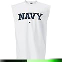 Nike Navy Midshipmen White College Classic Sleeveless T-shirt