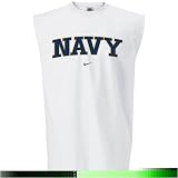 Nike Navy Midshipmen White College Classic Sleeveless T-shirt