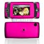 Sidekick 2008 Cell Phone Hot Pink Rubber Feel Protective Case Faceplate Cover