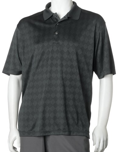 Childrens Toyshop  Sporting Goods : PGA Tour Men's Short Sleeve Poly Performance Golf Argyle Shirt