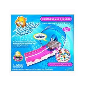 Zhu Zhu Pets Hamster Wheel & Tunnels Exlusive Set with 1 Hamster Included