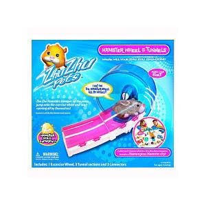 Zhu Zhu Pets Hamster Wheel & Tunnels Exlusive Set with 1 Hamster Included