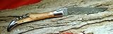 Damascus Laguiole Pocket Knife with Juniper Handle and corkscrew by Baladeo