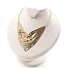 Gold Mesh Bib Necklace